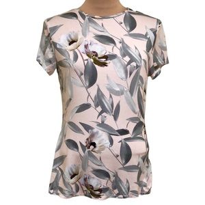 Ted Baker Pink Floral Short Sleeve Tee